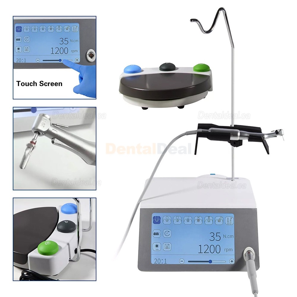 Tealth EM-3 Dental Implant Surgical Motor with 2Pcs Contra Angle Handpiece